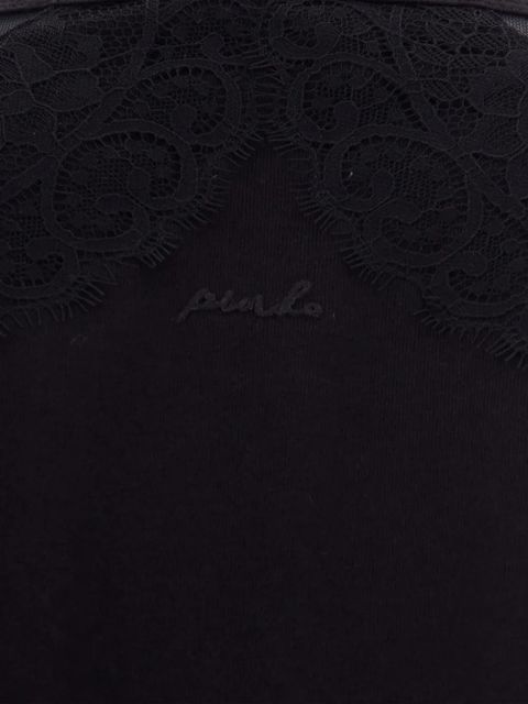 PINKO Molly lace-panel top - Black