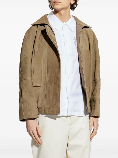 Jacquemus Le Ciro leather jacket - Neutrals - zdjęcie produktu nr 2