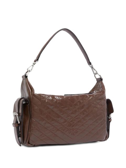 PINKO quilted multi-pocket shoulder bag - Brown