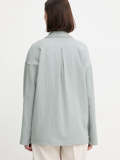 Forte Forte marynarka kolor zielony dwurzędowa 14033bis.my.jacket