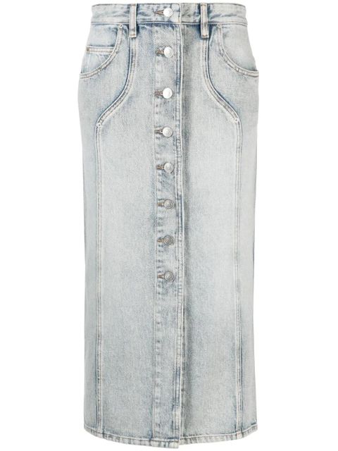 MARANT ÉTOILE Vandy midi denim skirt - Blue - zdjęcie produktu nr 1