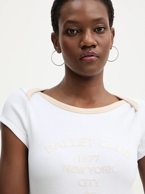 BOSS Orange t-shirt C Etendu damski kolor biały 50553467