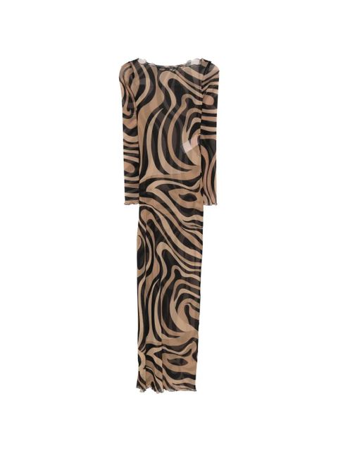 PUCCI patterned maxi dress - Brown - zdjęcie produktu nr 1