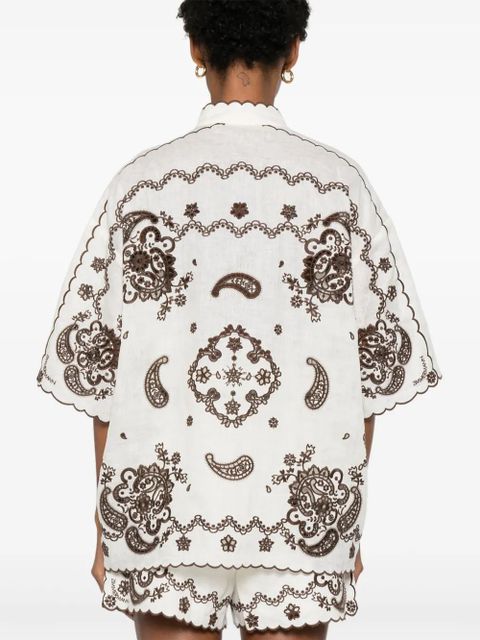 ZIMMERMANN Ascension shirt - Neutrals