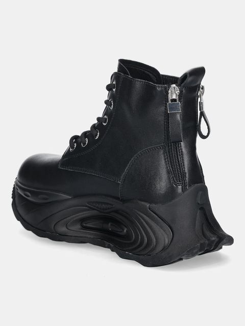 GOE sneakersy skórzane damskie kolor czarny SS2N4301 BLACK