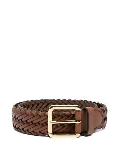 Lauren Ralph Lauren braided leather belt - Brown - zdjęcie produktu nr 1