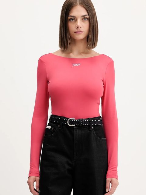 Tommy Jeans body kolor różowy DW0DW21574 - zdjęcie produktu nr 1