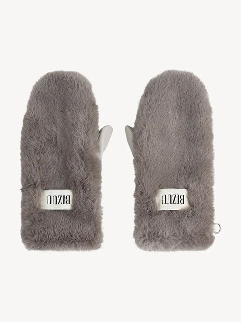 Bizuu rękawiczki ROKKA damskie kolor szary ROKKA TAUPE - zdjęcie produktu nr 2