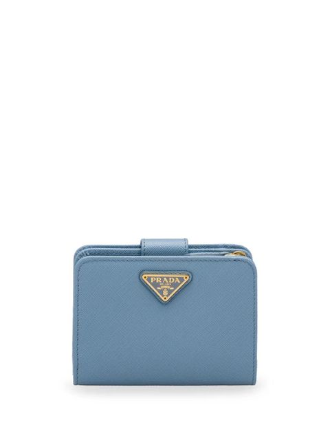Prada Small Saffiano leather wallet - Blue - zdjęcie produktu nr 1