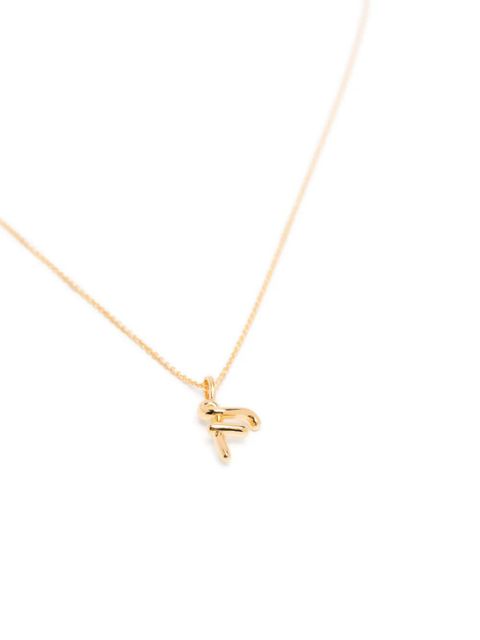 Missoma mini Curly Molten initial necklace - Gold