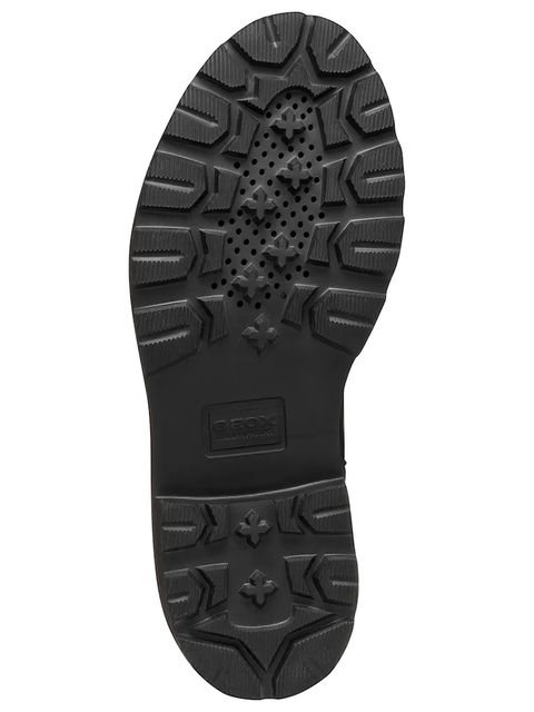 Geox botki skórzane D NORIZE damskie kolor czarny na płaskim obcasie D564ZC 00081 C9999