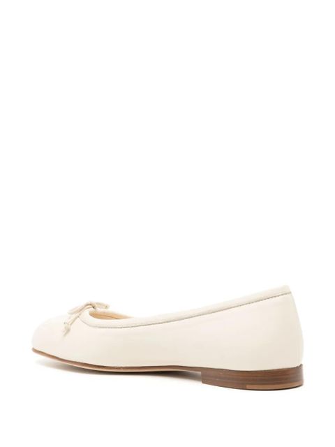 Manolo Blahnik Veralli leather ballerina flats - Neutrals