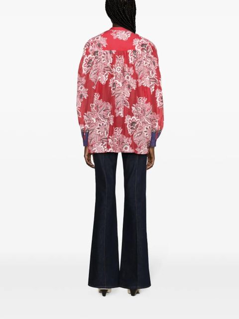 ETRO floral-print blouse - Red