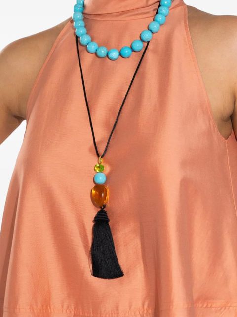 Jennifer Behr Izzie tassel necklace - Black - zdjęcie produktu nr 2