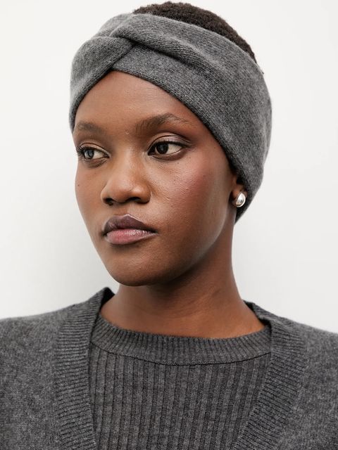 Answear.LAB opaska wełniana kolor szary - zdjęcie produktu nr 1