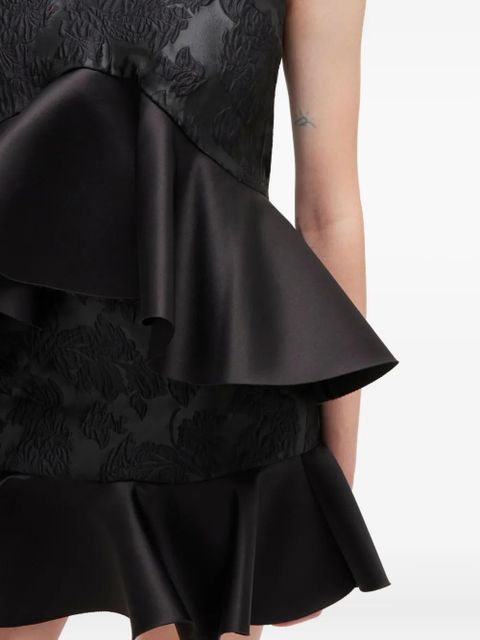 GANNI floral ruffled top - Black - zdjęcie produktu nr 2