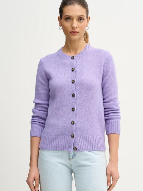 United Colors of Benetton kardigan wełniany kolor różowy 103ME500L - zdjęcie produktu nr 1