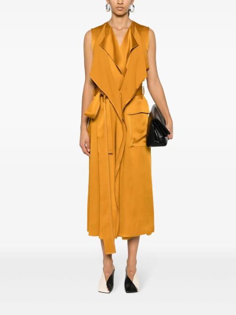 Victoria Beckham layered trench dress - Brown - zdjęcie produktu nr 2