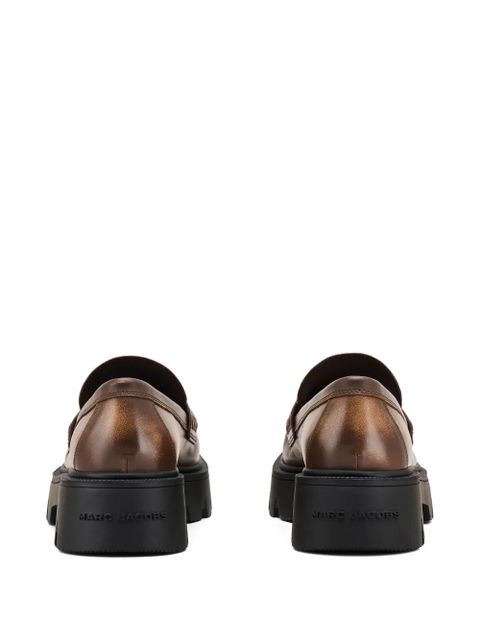 Marc Jacobs logo-plaque chunky loafers - Brown - zdjęcie produktu nr 2