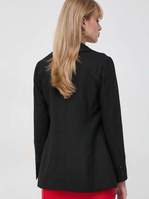 Marella marynarka kolor czarny dwurzędowa gładka