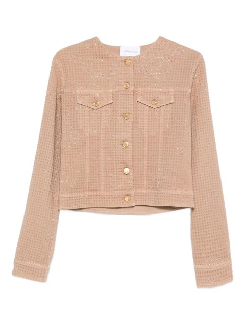 Blumarine rhinestone-embellished jacket - Neutrals - zdjęcie produktu nr 1