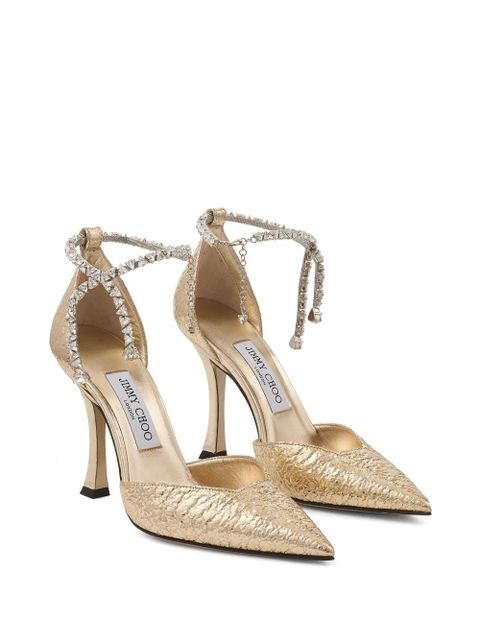 Jimmy Choo 100mm Stevie pumps - Gold - zdjęcie produktu nr 2
