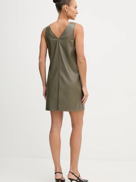 United Colors of Benetton sukienka kolor zielony mini rozkloszowana 4M3CDV0BY