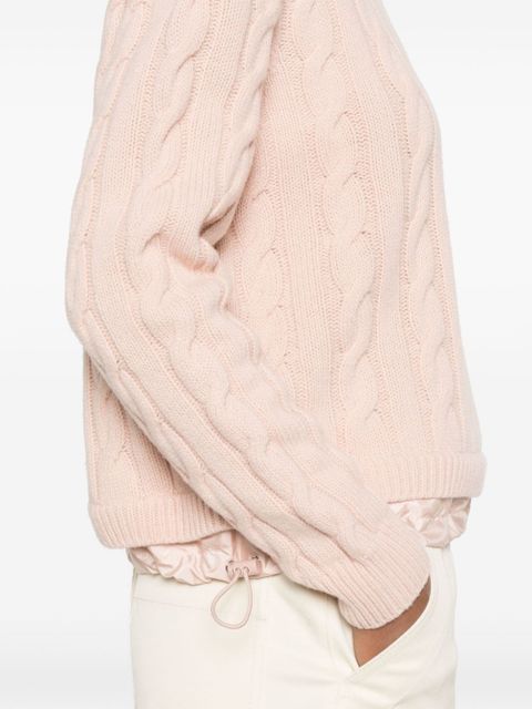 Moncler cable-knit sweater - Pink