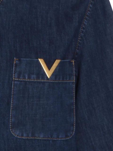 Valentino Garavani pocket V-neck top - Blue