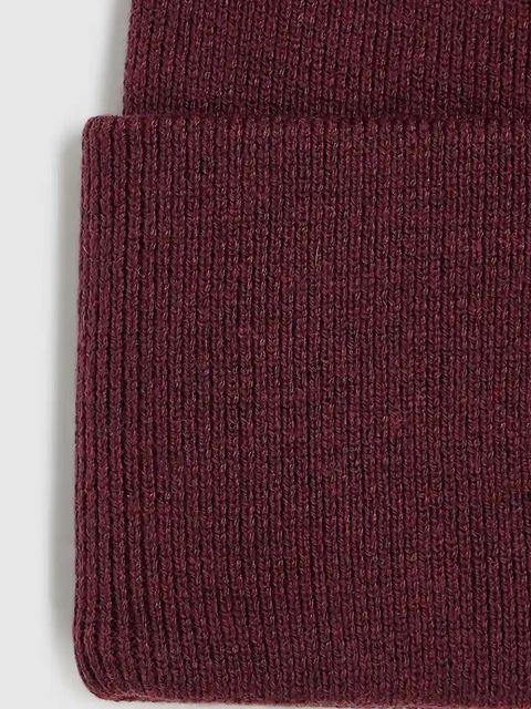 Karl Lagerfeld czapka z domieszką wełny K/RSG kolor bordowy A4W33107