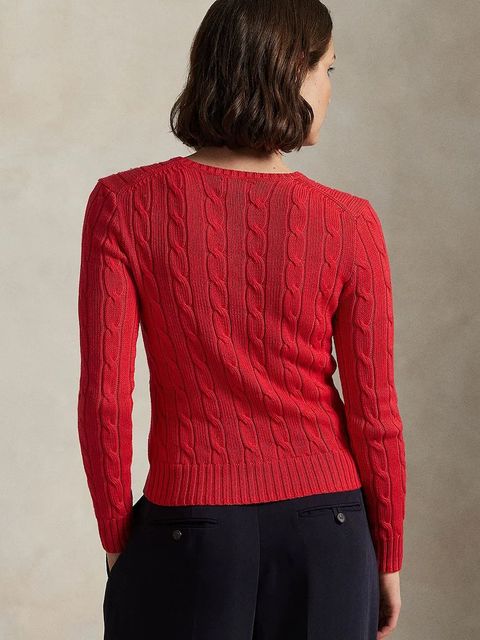 Polo Ralph Lauren sweter bawełniany damski kolor czerwony 211971869