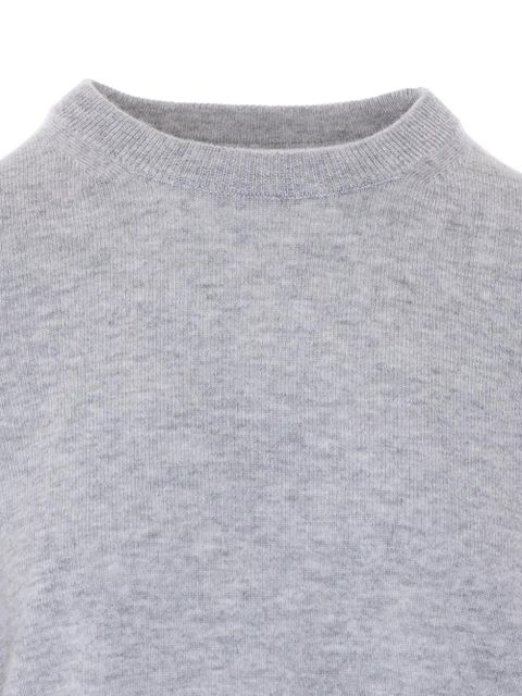 Zadig&Voltaire Cara leather-patch sweater - Grey