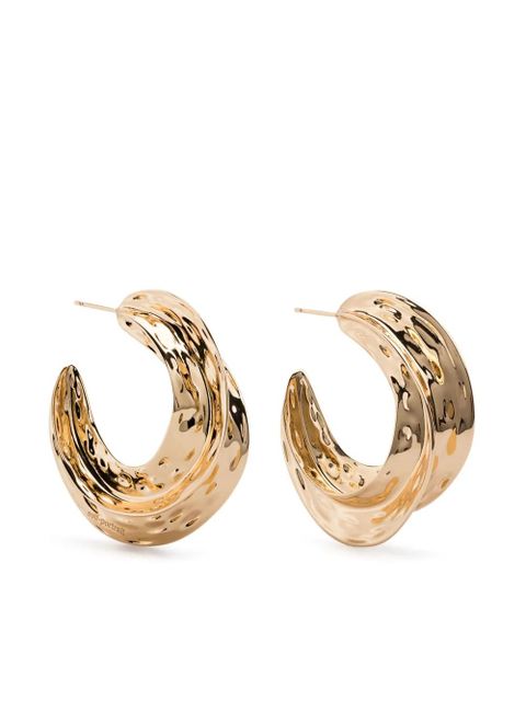 Self-Portrait sculpted hoop earrings - Gold - zdjęcie produktu nr 1
