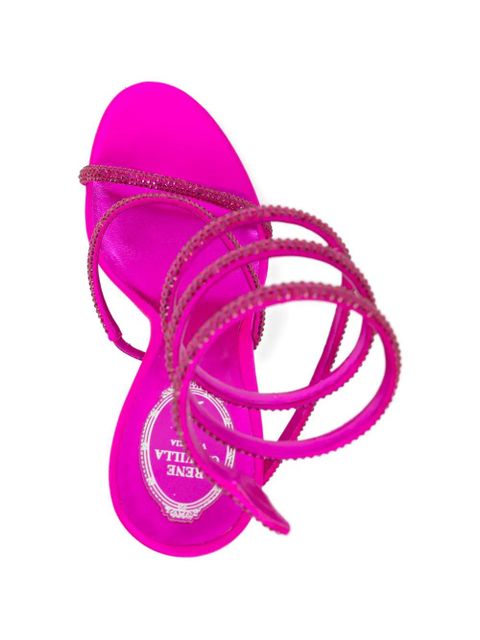 René Caovilla 120mm embellished sandals - Pink