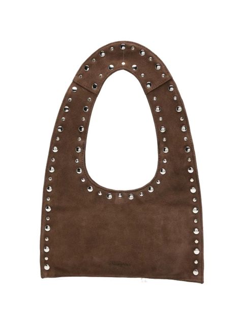 Gimaguas mini Franca studded suede shoulder bag - Brown - zdjęcie produktu nr 1