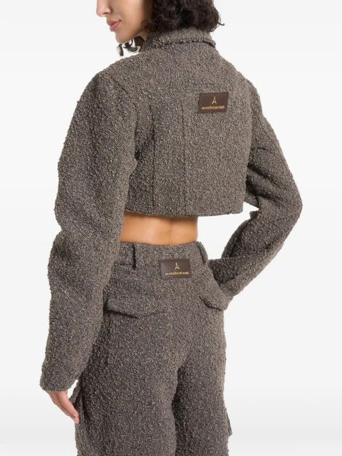 Manière De Voir Catherine in brown cropped denim jacket
