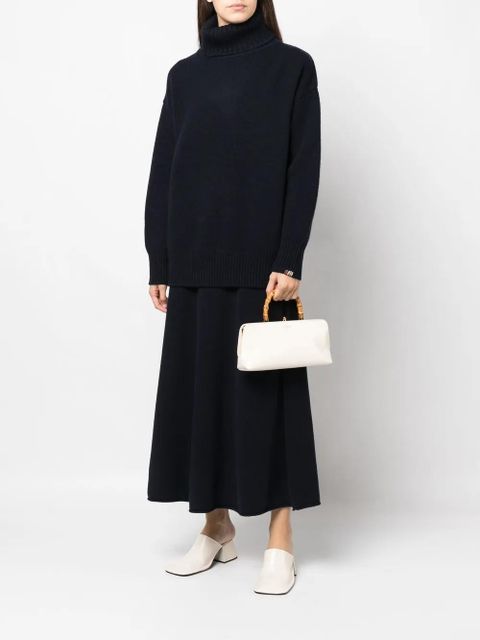 Jil Sander Goji leather tote bag - White - zdjęcie produktu nr 2