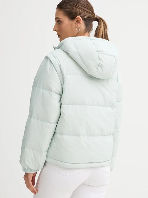 Calvin Klein Jeans bezrękawnik puchowy kolor turkusowy zimowa LV044D522G - zdjęcie produktu nr 2