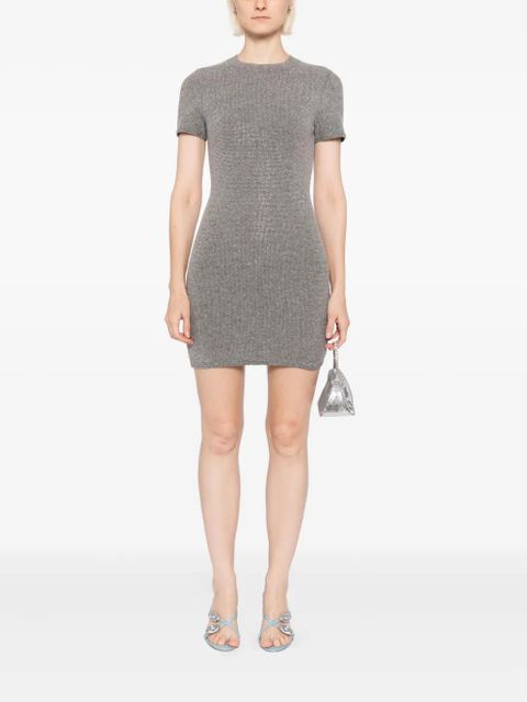 Alexander Wang hotfix short-sleeved dress - Grey