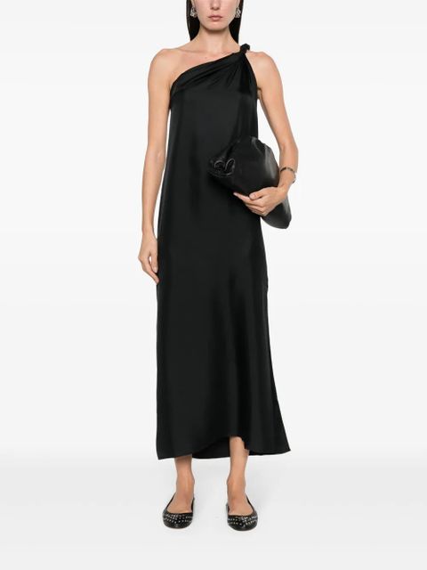 LouLou de Saison Adela silk maxi dress - Black