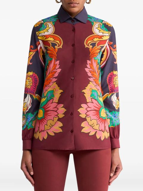 ETRO floral-print shirt - Red - zdjęcie produktu nr 2