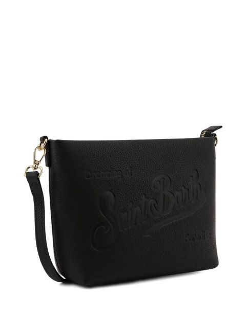 MC2 Saint Barth Aline logo-devossed shoulder bag - Black