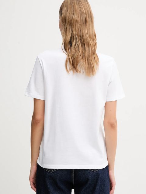 Calvin Klein Jeans t-shirt bawełniany damski kolor biały LV047C855G