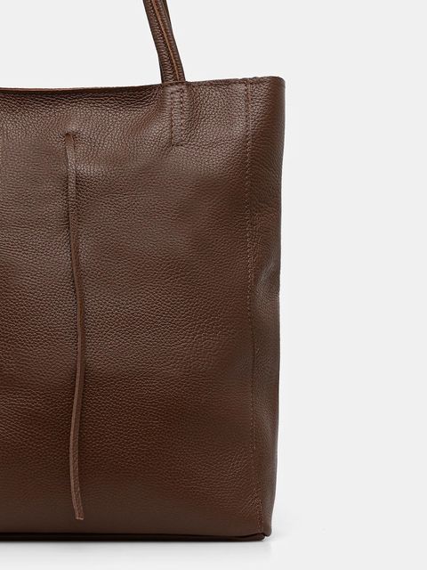 Answear.LAB torebka skórzana kolor brązowy - zdjęcie produktu nr 2