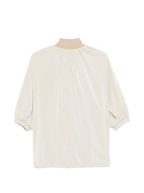 Alysi gathered high-neck jacket - Neutrals - zdjęcie produktu nr 2