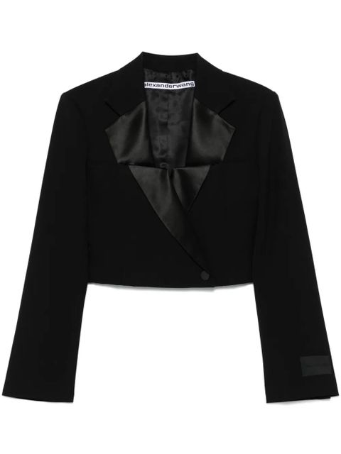 Alexander Wang double-breasted cropped blazer - Black - zdjęcie produktu nr 1