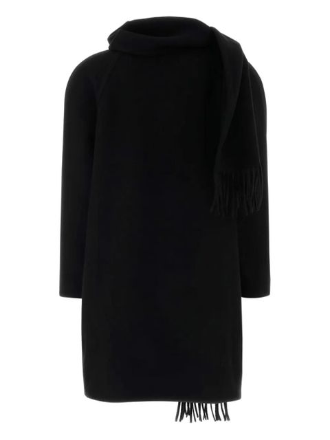 Balenciaga fringe-detail coat - Black - zdjęcie produktu nr 2