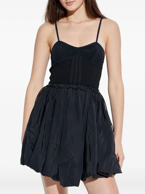 The Attico balloon-hem mini dress - Black