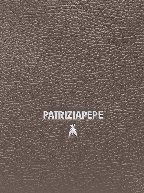 Patrizia Pepe torebka skórzana kolor granatowy 2B0130 L148