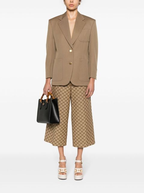 Gucci Horsebit-detail single-breasted blazer - Brown